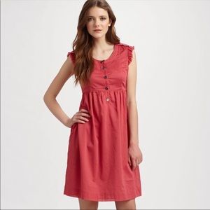 Burberry Brit 100% Cotton Coral Becky Shift Dress
